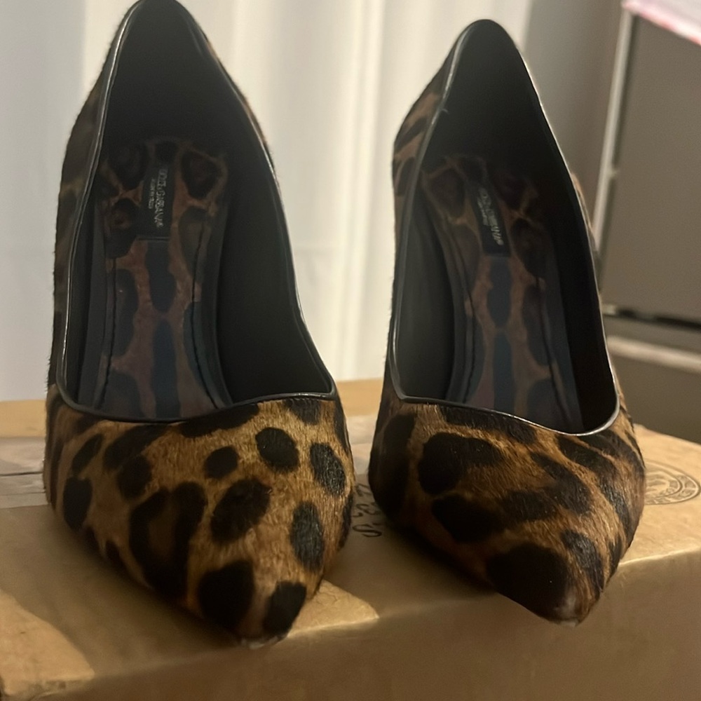 Dolce & Gabbana Leopard calf Hair Pumps